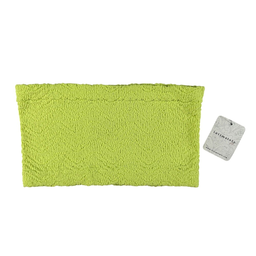 Free People Intimately Bralette Womens XS/S Green Textured Strapless Bandeau Bra